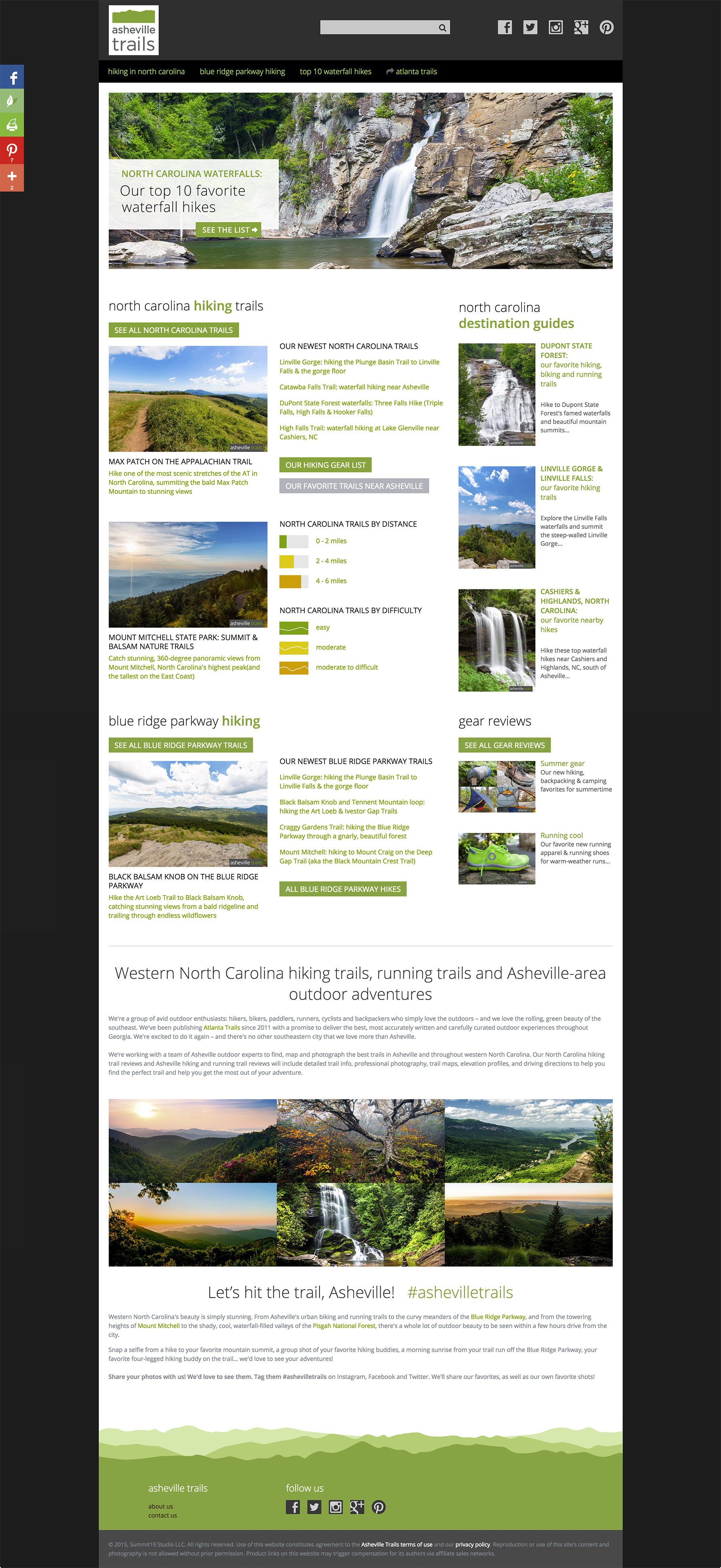 Asheville Trails is a curated collection of western North Carolina's best hiking, running & backpacking trails